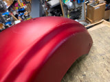 Rear Fender Wicked Red denim Harley Road Street Glide FLHX FLTR 2009^ Bagger