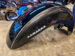 Charcoal Black Front Fender Harley Ultra Limited Touring Emblems Factory Paint!