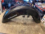 Charcoal Black Front Fender Harley Ultra Limited Touring Emblems Factory Paint!