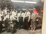 1920's Picture Police Auto Indian Motorcycle Framed 12x15 Policeman motor cop