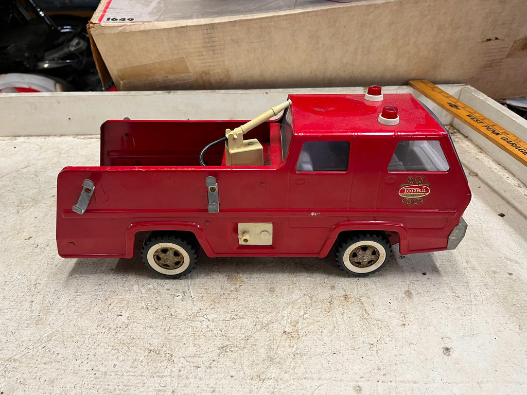 vtg 1970s Tonka Snorkel Fire Truck 13200 red toy collectable ...