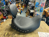 Mustang Wide Touring Drivers Backrest Harley FLH Bagger Road Street glide 2008^