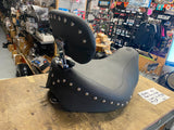 Mustang Wide Touring Drivers Backrest Harley FLH Bagger Road Street glide 2008^