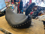 Mustang Wide Touring Drivers Backrest Harley FLH Bagger Road Street glide 2008^