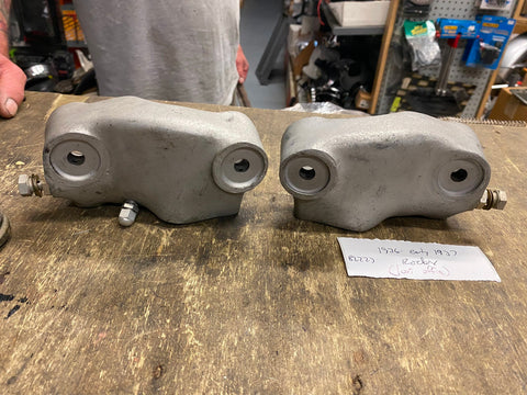 1936 Early 1937 Knucklehead Lightning Rocker Boxes Harley EL OEM Cylinder head