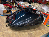 Vivid Black Fuel Gas Tank Harley Dyna Wide Glide FXDWG Nice!