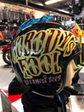 3/4 D.O.T. APPROVED DAYTONA  CRUISER HELMET JOKER SIZE SMALL