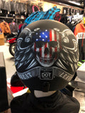 HELMET D.O.T.  DAYTONA CRUISER LOVE IT  3/4 HELMET W/ REMOVABLE VISOR SIZE MED