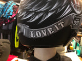 HELMET D.O.T.  DAYTONA CRUISER LOVE IT    3/4 HELMET W/ REMOVABLE VISOR SIZE SM