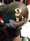 HELMET D.O.T.  DAYTONA CRUISER BOMBS AWAY 3/4 HELMET W/ REMOVABLE VISOR SIZE SM