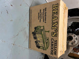 Yellow caboose Jim Beam decanter Orig Box Train RR Railroad Advertising whiskey