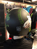 HELMET D.O.T.  DAYTONA CRUISER BOMBS AWAY 3/4 HELMET W/ REMOVABLE VISOR SIZE SM