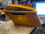 Street Glide Special Saddlebags Hard Candy Gold Flake Harley FLHX Bagger Flames