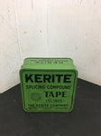 VINTAGE Green Tin Can SPLICING COMPOUND TAPE 3/4” THE KERITE COMPANY ORIGINAL
