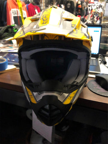 butterfly motorcycle helmet AFX FX-17 YELLOW BUTTERFLY HELMET SIZE XS – cyclewarehouse.online