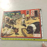 2 1950s EE Fairchild Corp. 1 Milton Bradley Puzzles House Dog Barnyard toys game