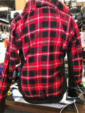 Z1R LADIES PLAID LUMBERJILL JACKET RED/BLACK
