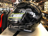 ICON AIRFORM LYCAN BLACK HELMET MEDIUM