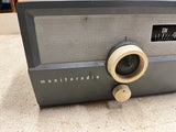 vtg mid century Monitoradio plastic tubed tabletop radio tested and working
