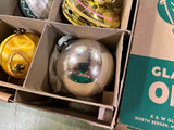 VTG Shiny Brite Assorted Glass Christmas Tree Ornaments 12 count Rare Finds!