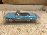 vtg 1958 Chevrolet Impala Coup Blue diecast car