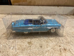 vtg 1958 Chevrolet Impala Coup Blue diecast car