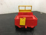 Vintage marx red small Jeep toy  plastic / tin friction collectable made in USA