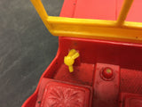 Vintage marx red small Jeep toy  plastic / tin friction collectable made in USA
