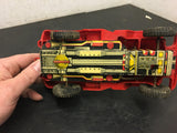 Vintage marx red small Jeep toy  plastic / tin friction collectable made in USA