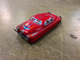 VTG 1950s Made in Japan Tin Litho Red Friction Family Car Missing Front Wheels