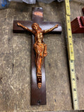 Religious Inri Crucifix Cross Jesus metal Nice Detail Christian Church Wall 12"