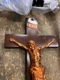 Religious Inri Crucifix Cross Jesus metal Nice Detail Christian Church Wall 12"