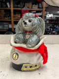 vtg 1973 Jim Beam Trophy series Tiffany the poodle whisky decanter Empty