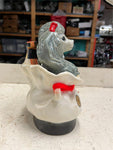 vtg 1973 Jim Beam Trophy series Tiffany the poodle whisky decanter Empty