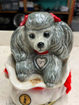 vtg 1973 Jim Beam Trophy series Tiffany the poodle whisky decanter Empty