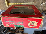 Vtg Sterling Hi Ho Santa Figure On Reindeer Orig Box 1950's Decor Christmas Nice