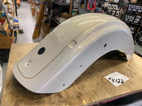 New Harley Rear Fender FLHXS Street Road Glide 2009^ Morocco Gold Pearl white 14