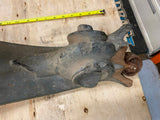 Vtg Gargoyle Lion Table Leg Fancy Wood Art Claw Foot Piano Furniture Ornate Horn