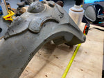 Vtg Gargoyle Lion Table Leg Fancy Wood Art Claw Foot Piano Furniture Ornate Horn
