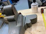 Vtg Gargoyle Lion Table Leg Fancy Wood Art Claw Foot Piano Furniture Ornate Horn