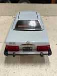 vtg 1986 Jim Beam White Mercedes 450 SL decanter Wheel series rare Empty