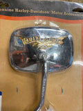 NOS V wing Mirror Harley Gold Logo Factory OEM 91934-97 Softail FXR Touring Spor