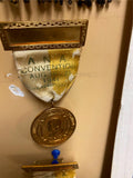 1941 ANA American Numismatic Association Coin Collector Ribbon Badge 50th ann