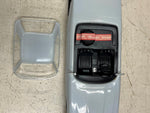 vtg 1986 Jim Beam White Mercedes 450 SL decanter Wheel series rare Empty