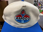 VTG 1980s Amoco Oil Gas Logo Snapback Adjustable Dad Hat KC Brand