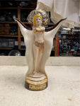 vtg 1981 Jim Beam Las Vegas showgirl blond decanter convention series