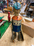 1935 Vtg Marx Tin Lithograph Windup Toy “Walking Popeye Sailor Parrot Cage Box!