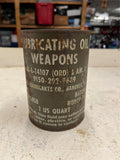 vtg Royal Lubricants co. lubricating oil weapons unopened can antique collectabl