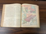 VTG Antique 1885 Harper's School Geography With Maps Hardcover Book