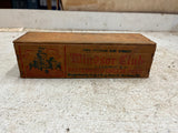vtg Windsor Club American Pasteurized cheese food 2lb wooden cheese box